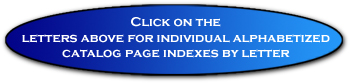 Rex Marine Product Index, Individual by Letter